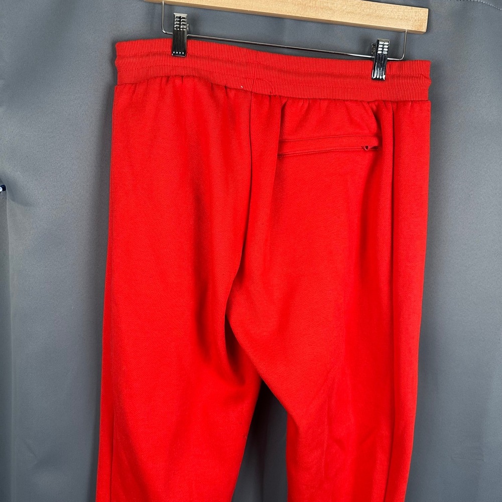 Nike Mens XL Red Joggers Sportswear Sweatpants Tapered Cuffed Pants Embroidered - Picture 7 of 8